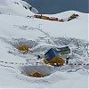 Namioty w śniegu